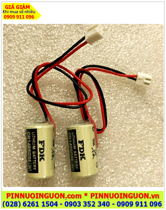 FDK CR14250SE (Zắc PLC; Pin nuôi nguồn FDK CR14250SE 1/2AA 850mAh Lithium Thionyl Chloride 